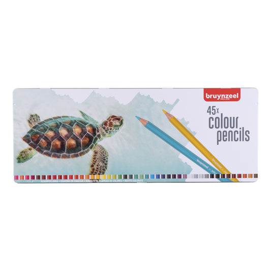 Bruynzeel Schildpad Kleurpotloden, 45 stuks in blik