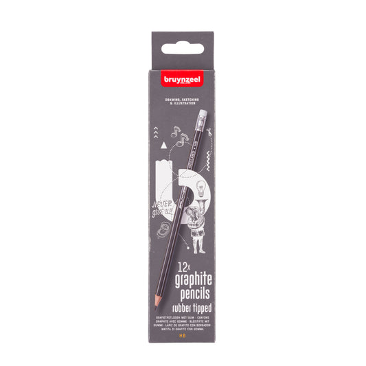 Bruynzeel Teens grafietpotlood 2H, 6 stuks