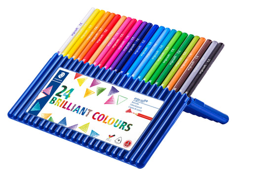 Staedtler Ergosoft ABS 3-kantige Kleurpotloden, 12 stuks