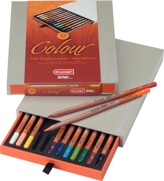 Bruynzeel Colour Box Design Kleurpotloodset met Extra Dikke Kern