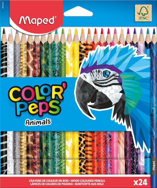 Maped Color'Peps dierenprint set 24 kleuren