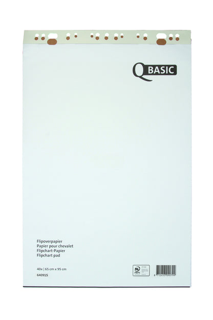 Flipoverpapier Qbasic 65x95cm, blanco/geruit, 74gr - 2