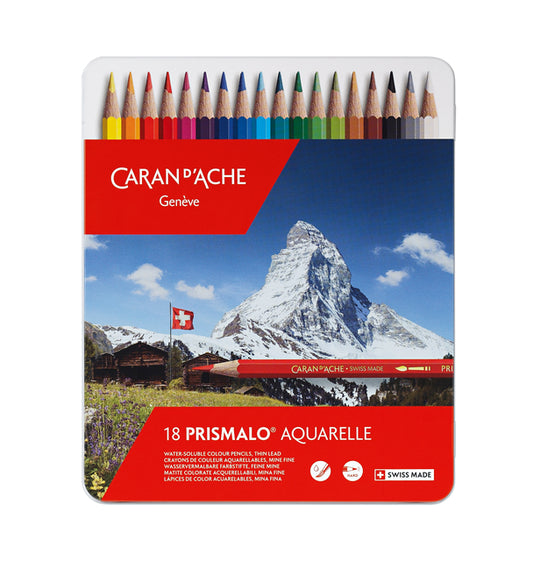 Caran d'Ache Prismalo Aquarel Kleurpotlood 40 Stuks