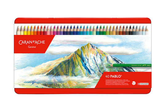 Caran d'Ache Pablo Kleurpotlood 100% Swiss Made in metalen doos