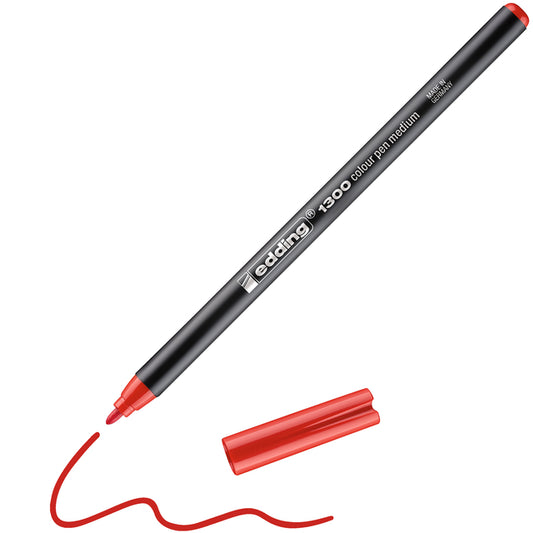edding 1300 M Rood, Professionele Tekststift, 2mm - 3