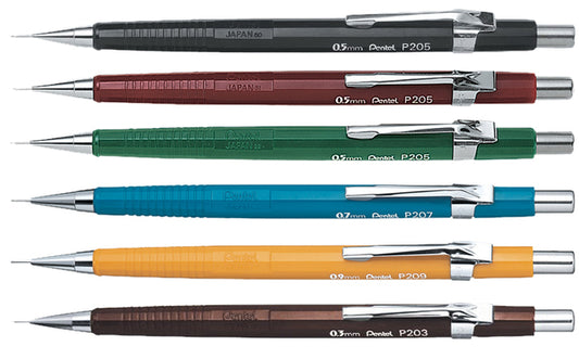 Vulpotlood Pentel P207 HB 0.7mm blauw - 2