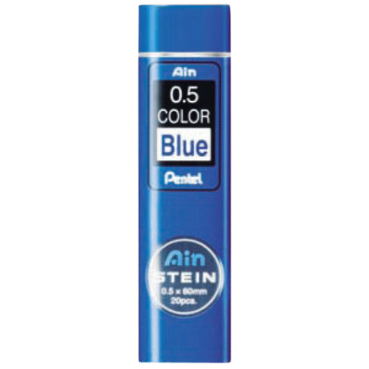Pentel HB Potloodstift 0.5mm, 20 stuks, Blauw, Gerecycled Materiaal