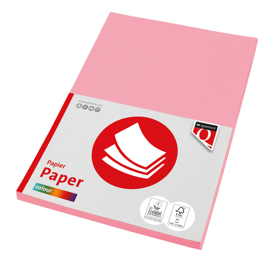 Kopieerpapier Quantore Col-100 A4 120gr roze