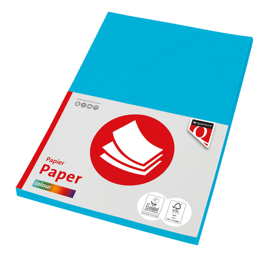 Kopieerpapier Quantore Col-100 A4 120gr azuurblauw