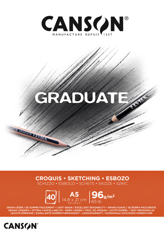 Canson Grad Croq Schetsboek A5 40v 96g
