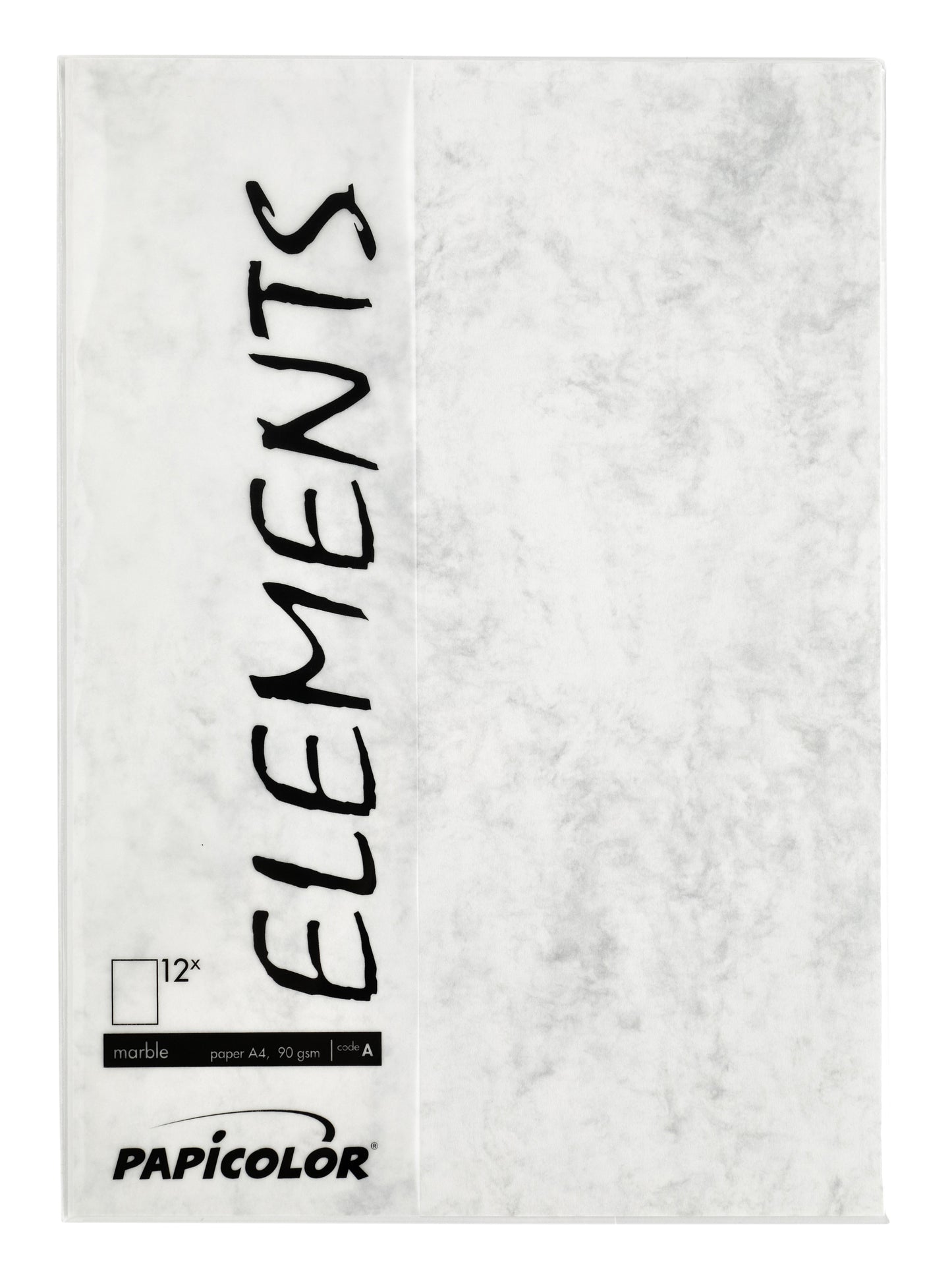 Papicolor A4 90gr Marble Grijs gekleurd papier - 2