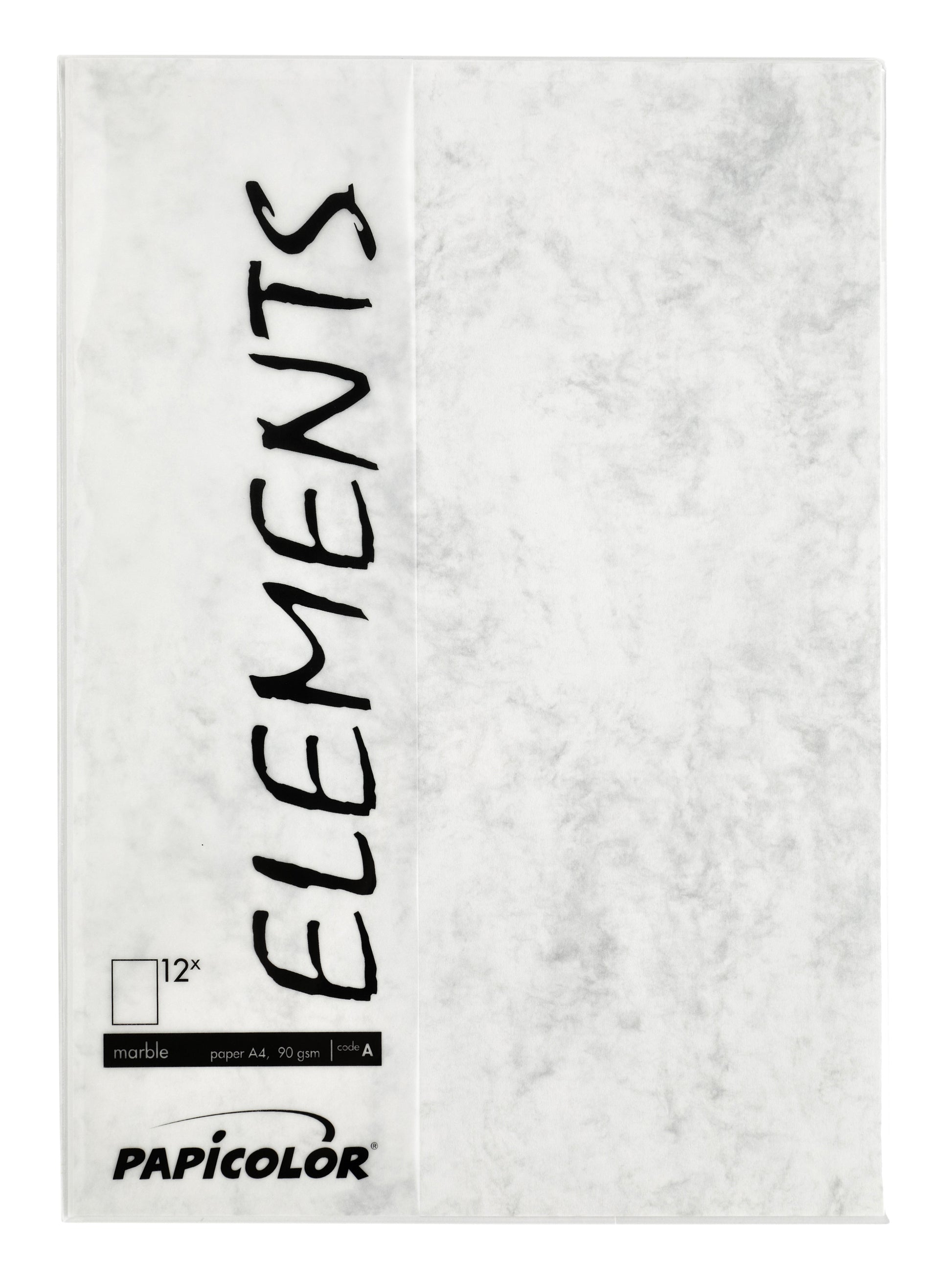 Papicolor A4 90gr Marble Grijs gekleurd papier - 2