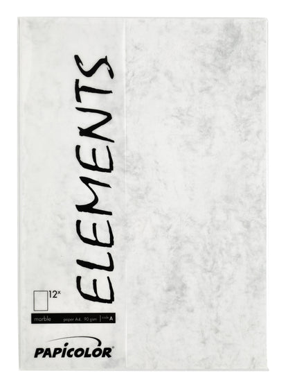 Papicolor A4 90gr Marble Grijs gekleurd papier - 2