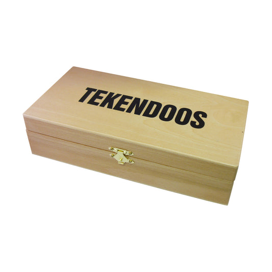 Tekendoos beukenhout 27x15x8cm met 3 vakken