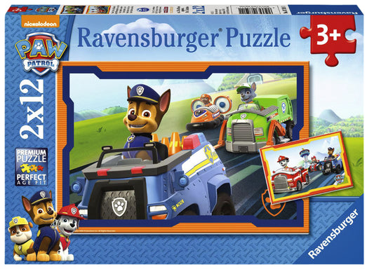 Puzzel Ravensburger Paw Patrol in actie 2 x 12 stukjes