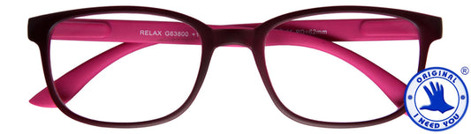 Leesbril I Need You Relax +1.50dpt rood-roze