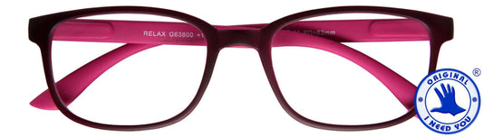 Leesbril I Need You +2.50dpt Relax Rood-Roze