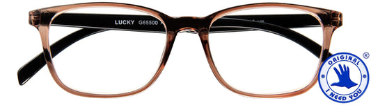 Leesbril I Need You +1.00dpt Lucky Bruin-Zwart