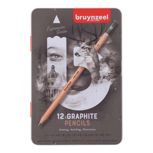 Bruynzeel Expression grafietpotloodset 12 stuks