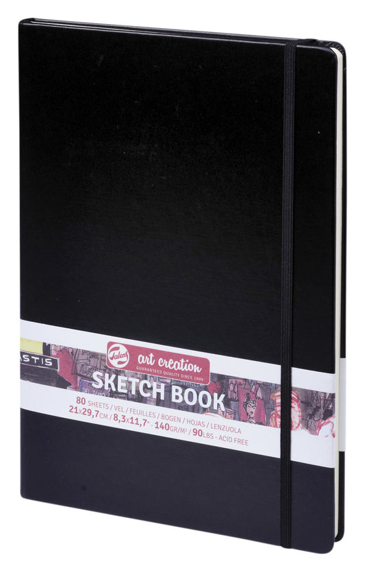 Schetsboek Talens Art Creation Zwart 21x30 cm, 80 vellen