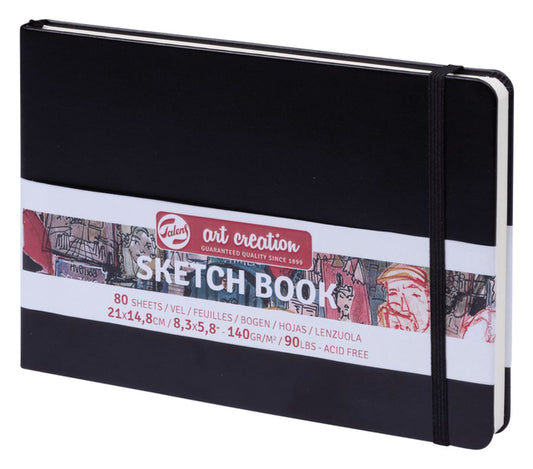 Schetsboek Talens Art Creation zwart 21x15cm 80 vellen