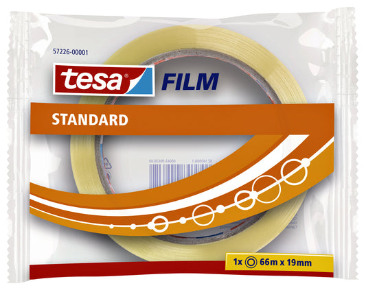 Tesafilm Standaard Transparant 66mx19mm Zelfklevend