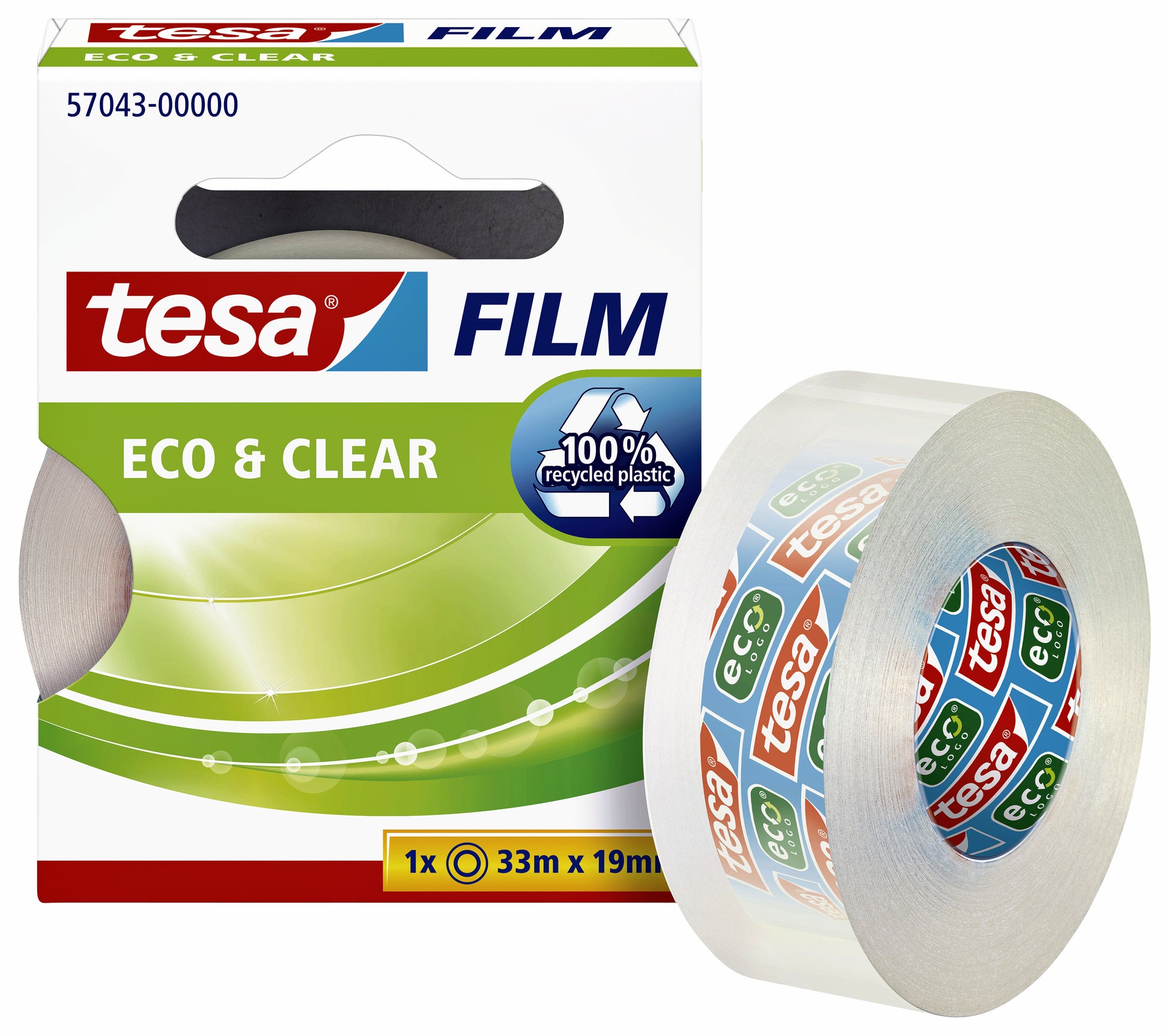 Plakband Tesafilm Eco 33mx19mm transparant