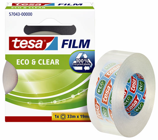Plakband Tesafilm Eco 33mx19mm transparant
