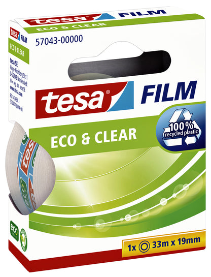 Plakband Tesafilm Eco 33mx19mm transparant - 3