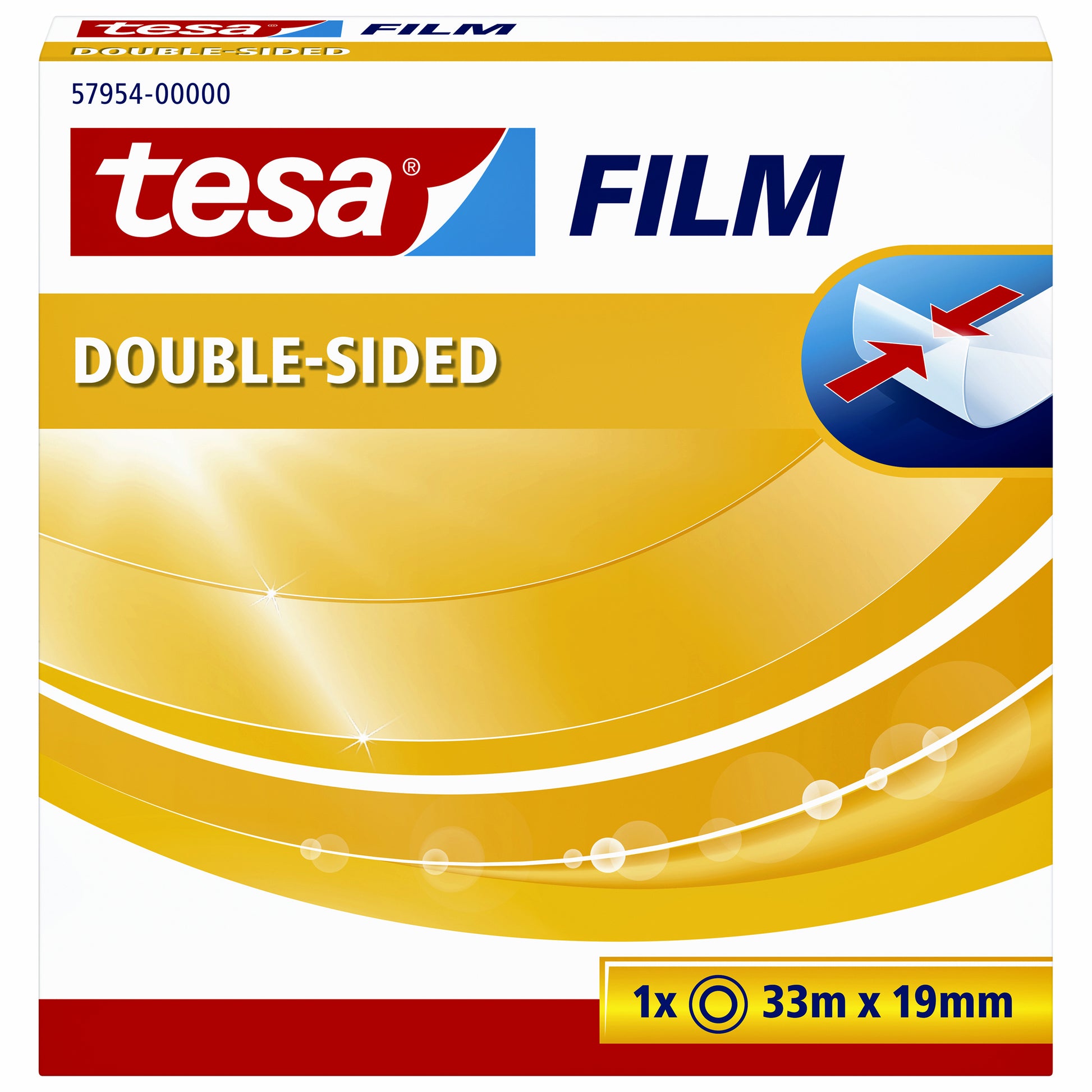 Tesafilm Dubbelzijdig Plakband 33mx19mm extra sterk - 2