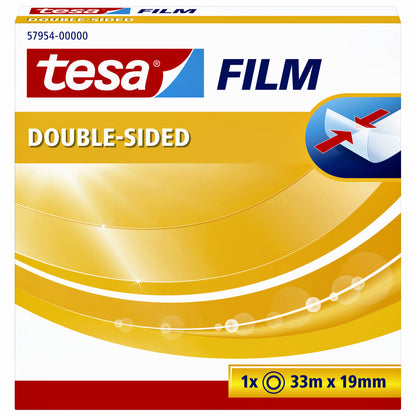 Tesafilm Dubbelzijdig Plakband 33mx19mm extra sterk - 2