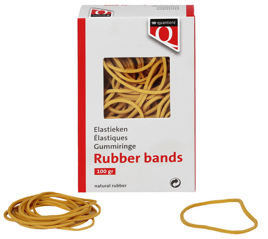 Milieuvriendelijk elastiek Quantore 22 100x1.5x1mm