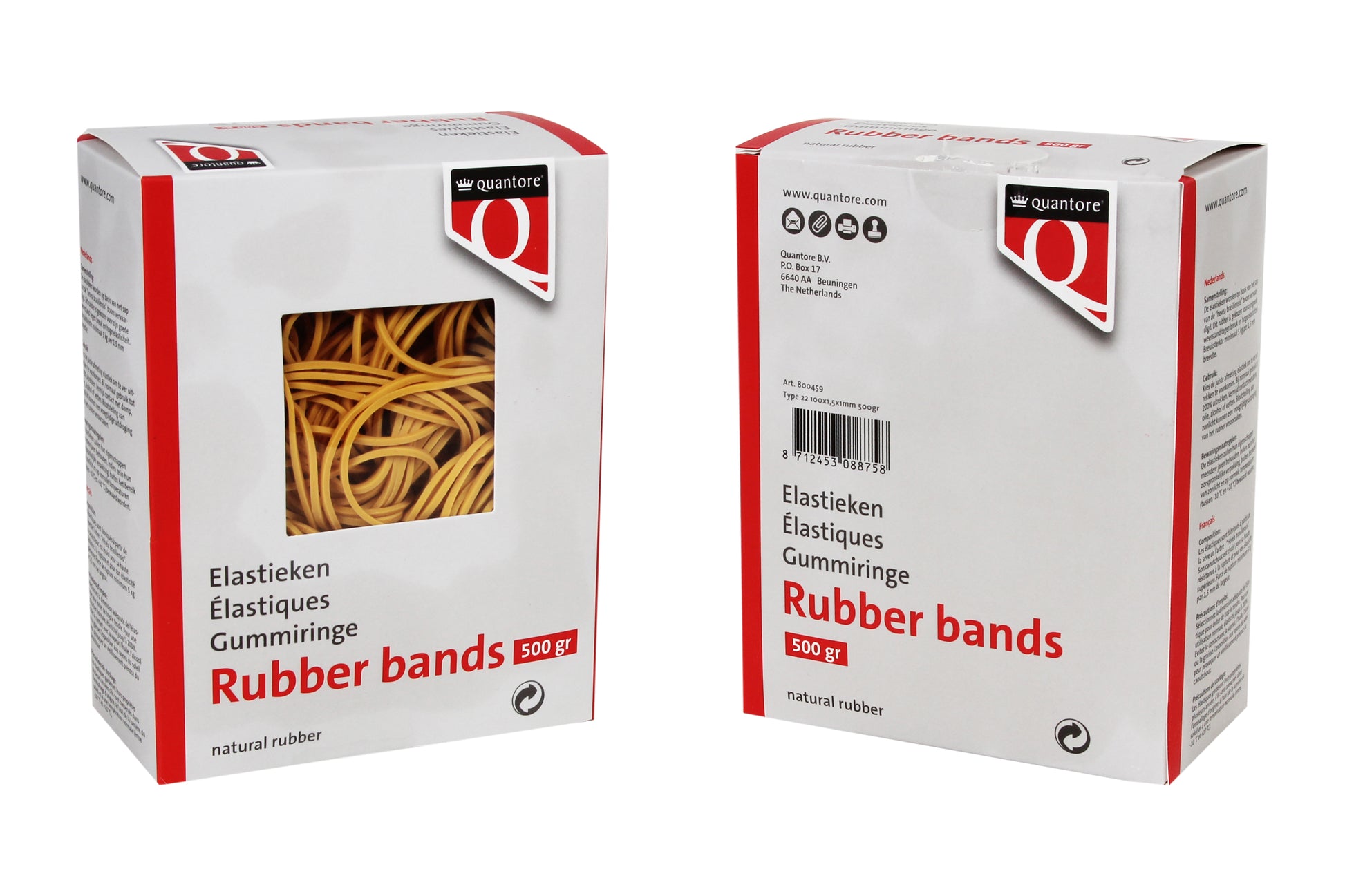 Elastiek Quantore 22 100x1.5x1mm, 500 gram - 2