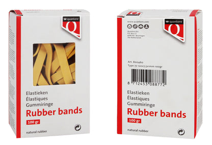 Milieuvriendelijk elastiek Quantore 77 120x7.5x1mm - 2