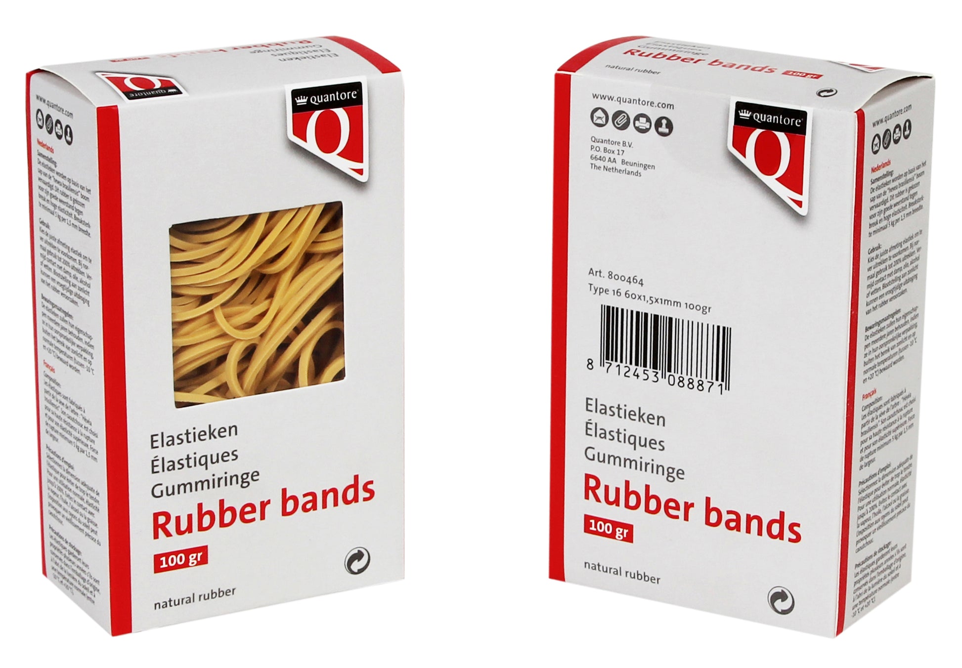 Elastiek Quantore 16 60x1.5x1mm, 100 gram - 2