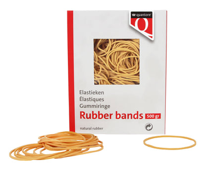 Milieuvriendelijk elastiek Quantore 18 80x1.5x1mm 500gr