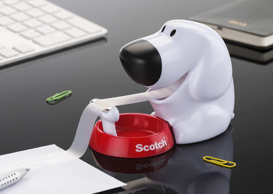 Scotch C31 Hond Plakbandhouder met 1 Rol Tape en Tape
