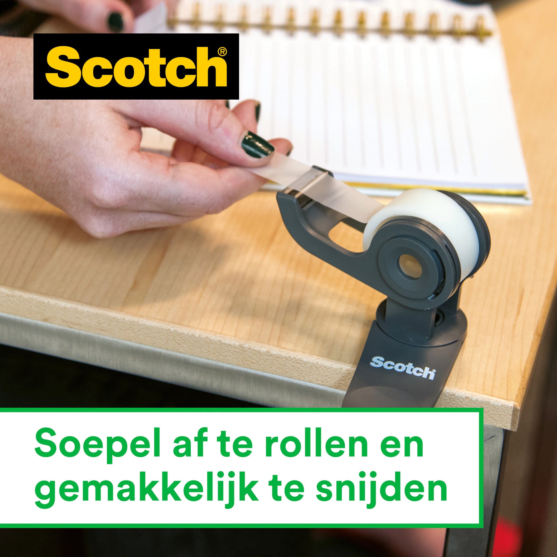 Scotch Magic 810 Plakband 19mmx15m + Dispenser, onzichtbaar en scheurbaar - 2
