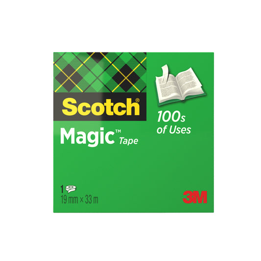 Scotch Magic 810 Plakband 19mm x 33m, Onzichtbaar Mat