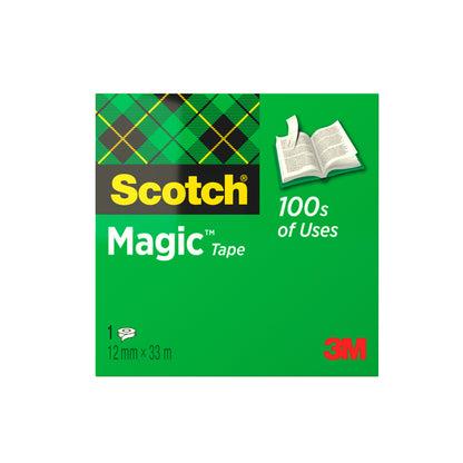 Scotch Magic 810 Onzichtbaar Mat Plakband 12mmx33m