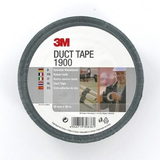 Duct tape 3M Economy 50 meter x 50 mm, zwart