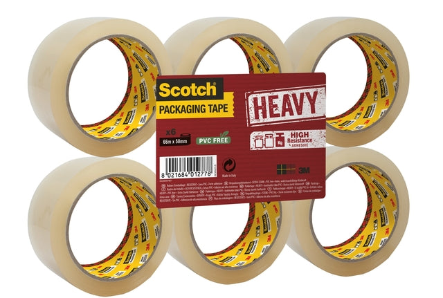 Verpakkingstape Scotch Heavy 50mmx66m bruin - 4