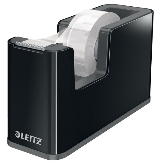 Leitz Duo Plakbandhouder zwart/grijs, snel en stevig wisselen
