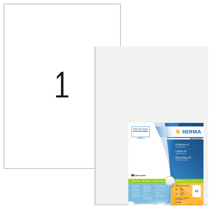 HERMA 8692 A3 Zelfklevende Etiketten 420x297mm, 100 Stuks