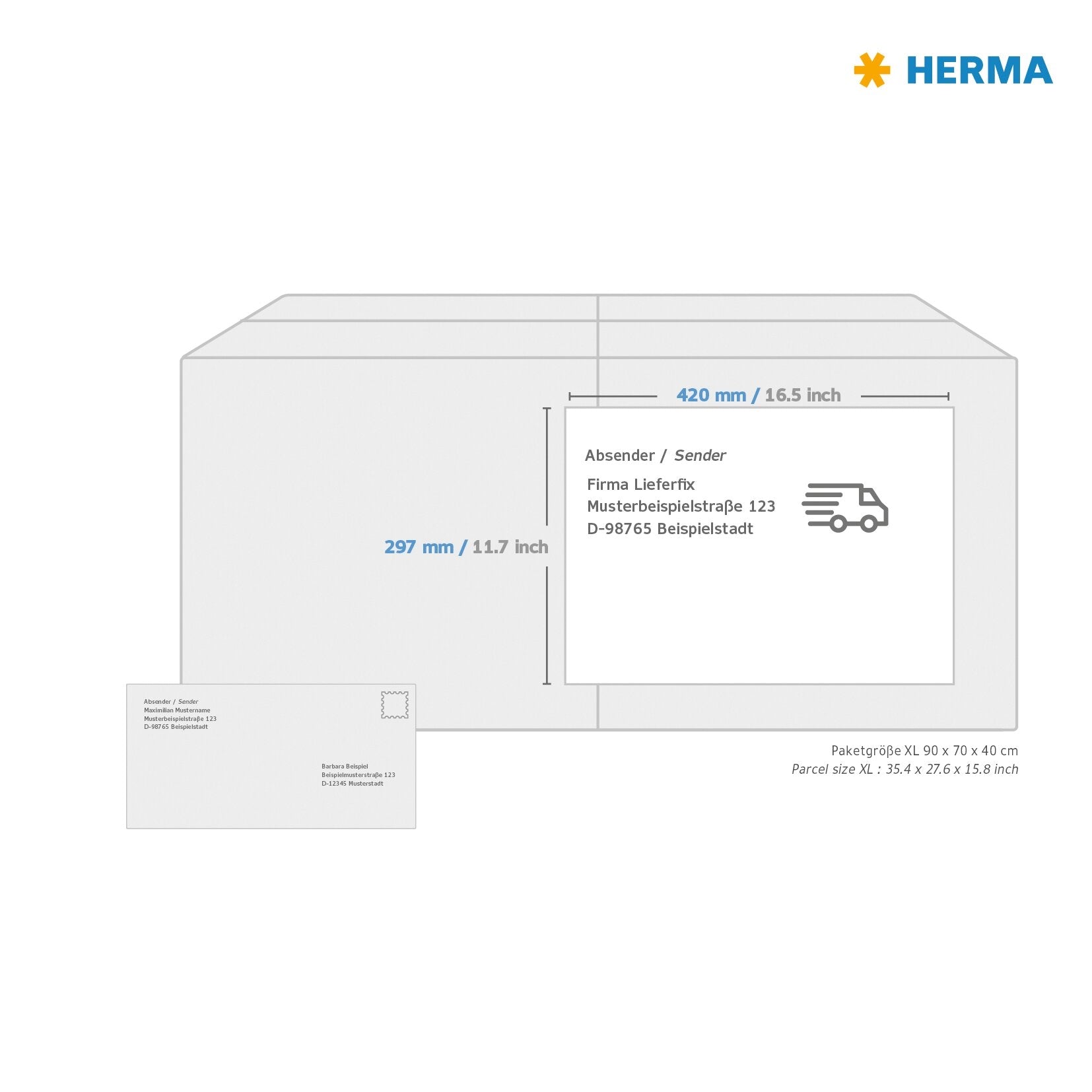 HERMA 8692 A3 Zelfklevende Etiketten 420x297mm, 100 Stuks - 2