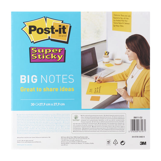 Post-it Super Sticky Big Notes 279mm voor Visualisatie