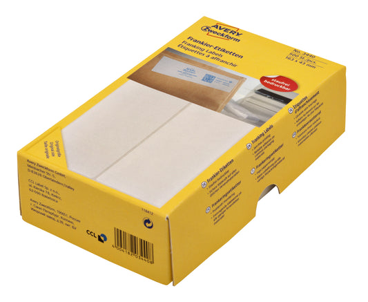 AZ 3440 Frankeeretiket 163x43mm, 500 stuks