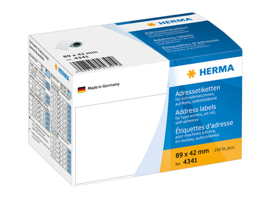 Herma adreslabel 4341, 89x42mm, 250 stuks op rol