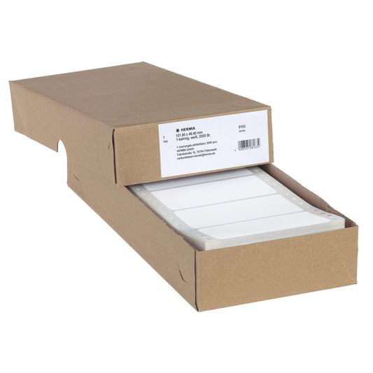 HERMA 8163 Witte Etiket 101.6x48.4mm, 2000 stuks