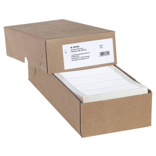 HERMA 8212 Witte Etiket 101.6x35.7mm, 4000 stuks